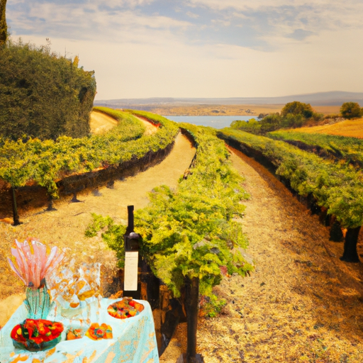 1. A panoramic view of sun-drenched vineyards in the Galilee region.