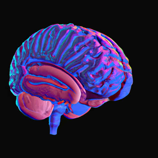 איור של מוח עם חלקים שונים מודגשים, המסמלים שליטה נפשית.