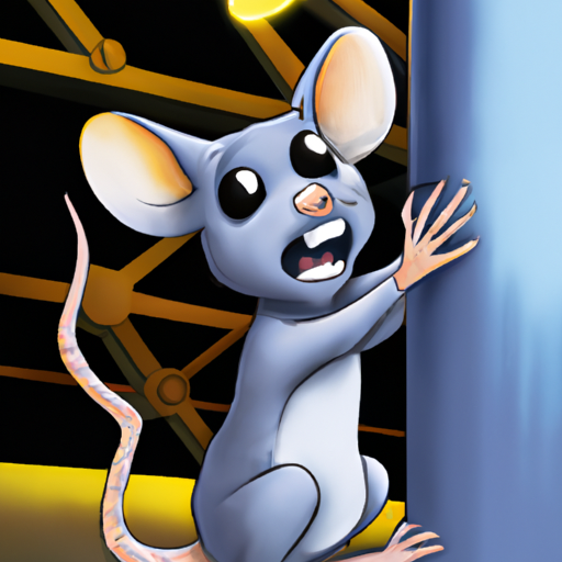 איור של עכבר מצויר, המדגיש את הניגוד המוחלט בין המציאות הבלתי מזיקה לפחד שהיא מעוררת.